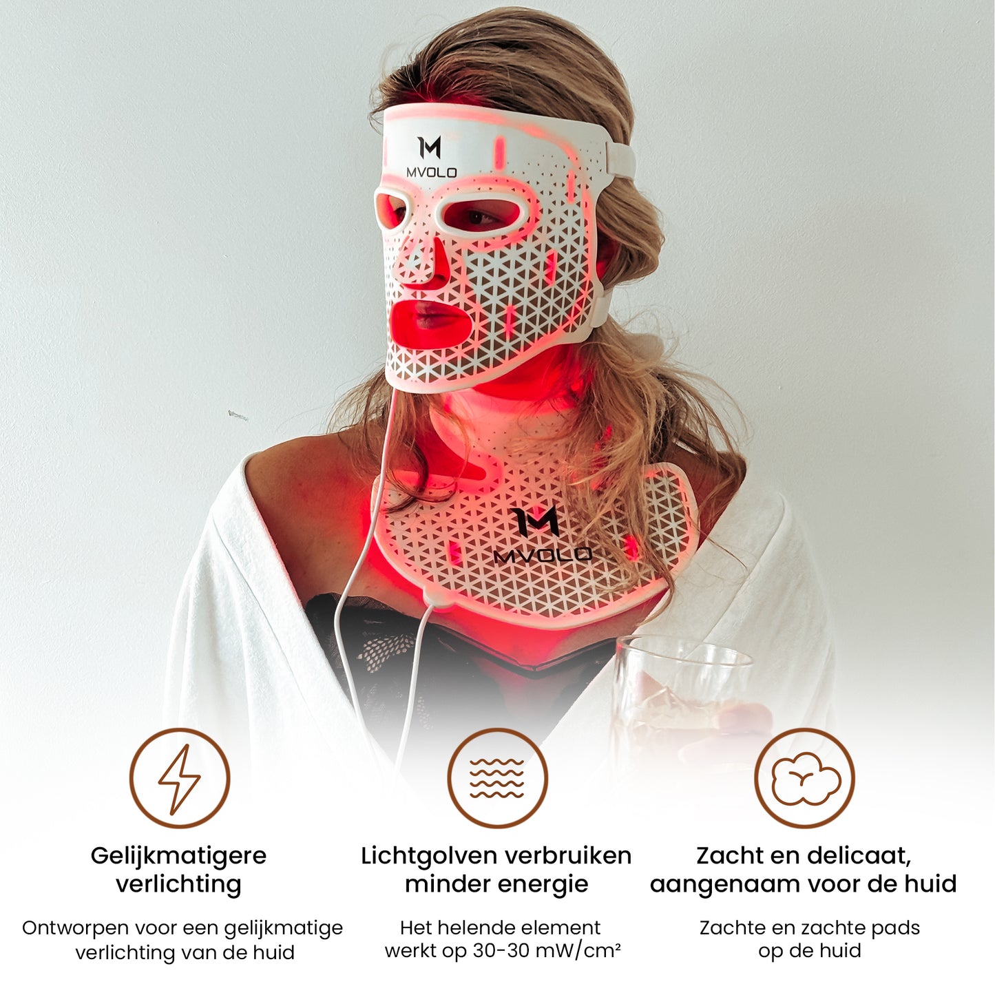 LED Face Mask + Halsmasker