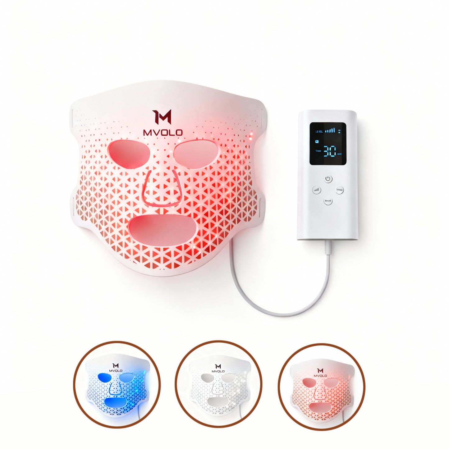 LED Face Mask + Halsmasker