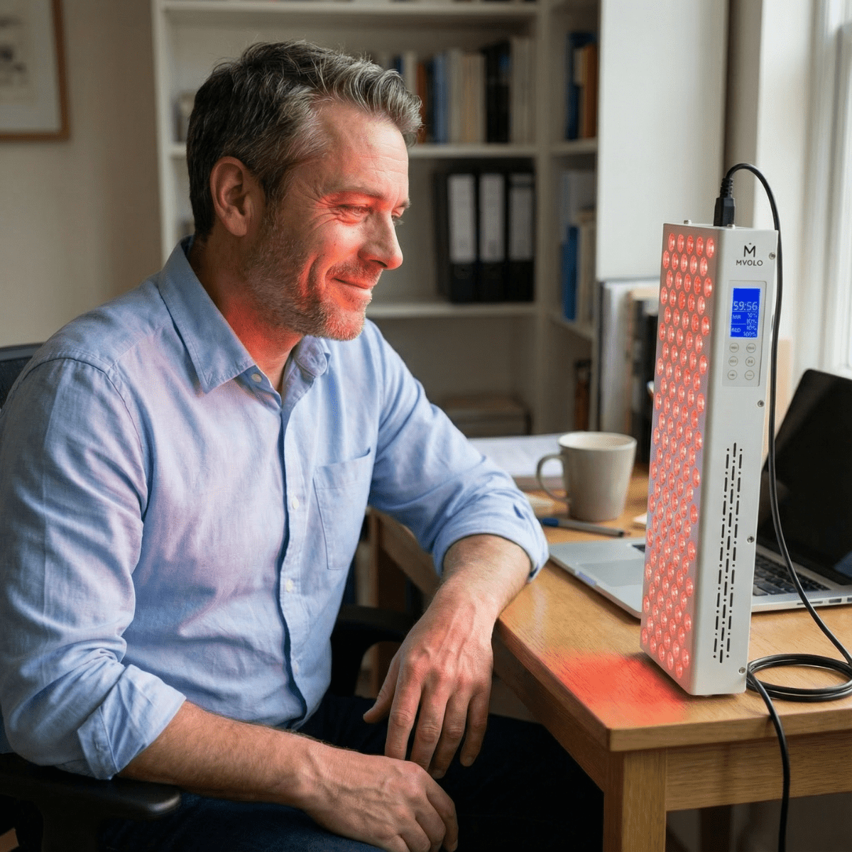 Roodlichttherapie bij stress: hoe infraroodwarmte en avondverlichting je helpen om natuurlijk uit te schakelen