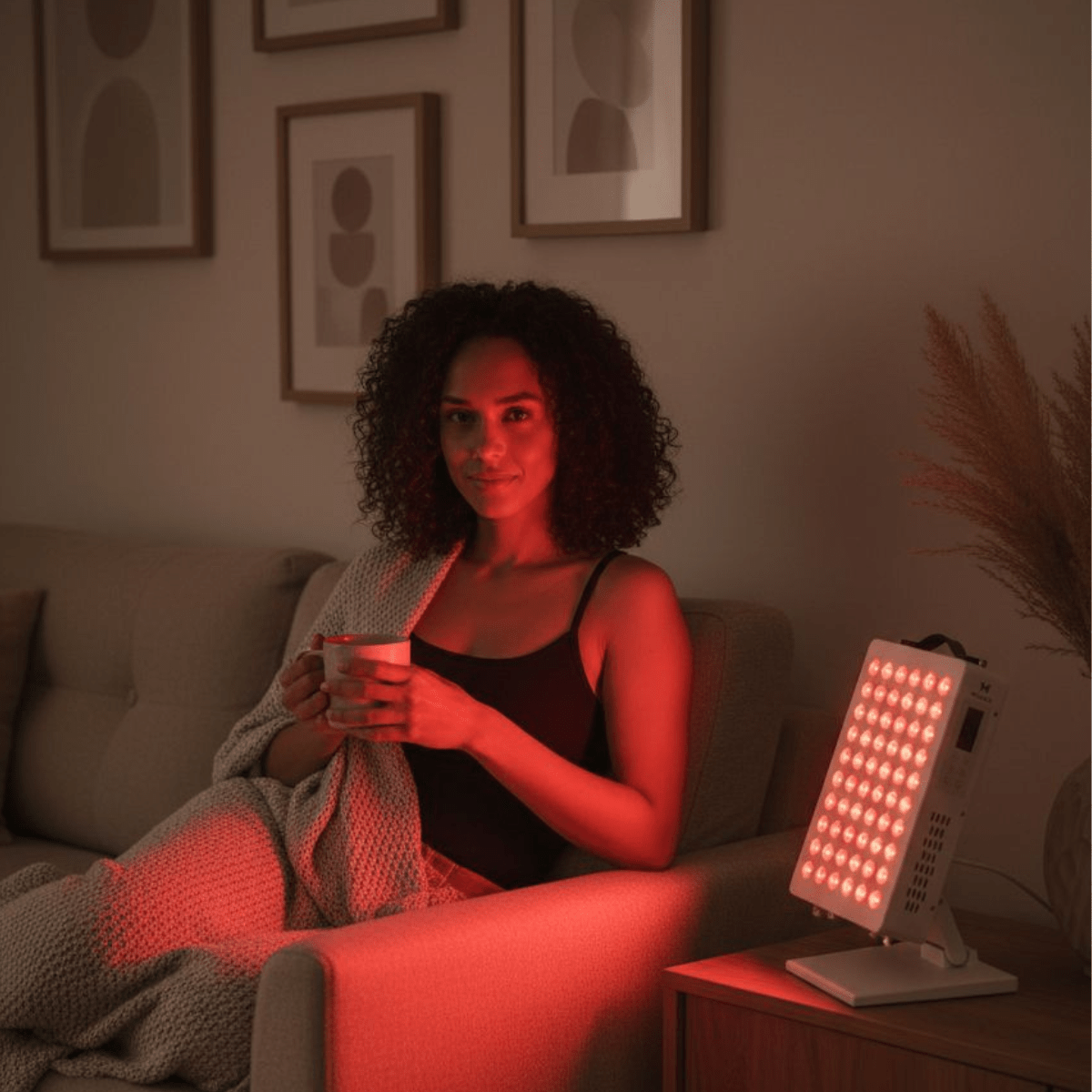 Mvolo rood- en infraroodlichttherapie voor diepe ontspanning, sneller herstel, vermindering van stress en gezondere spieren en gewrichten.