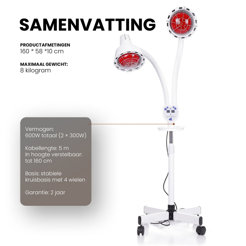 Dubbele infraroodlamp - Mvolo
