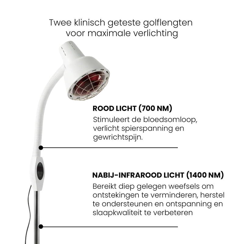 Enkele kop infraroodlamp - Mvolo