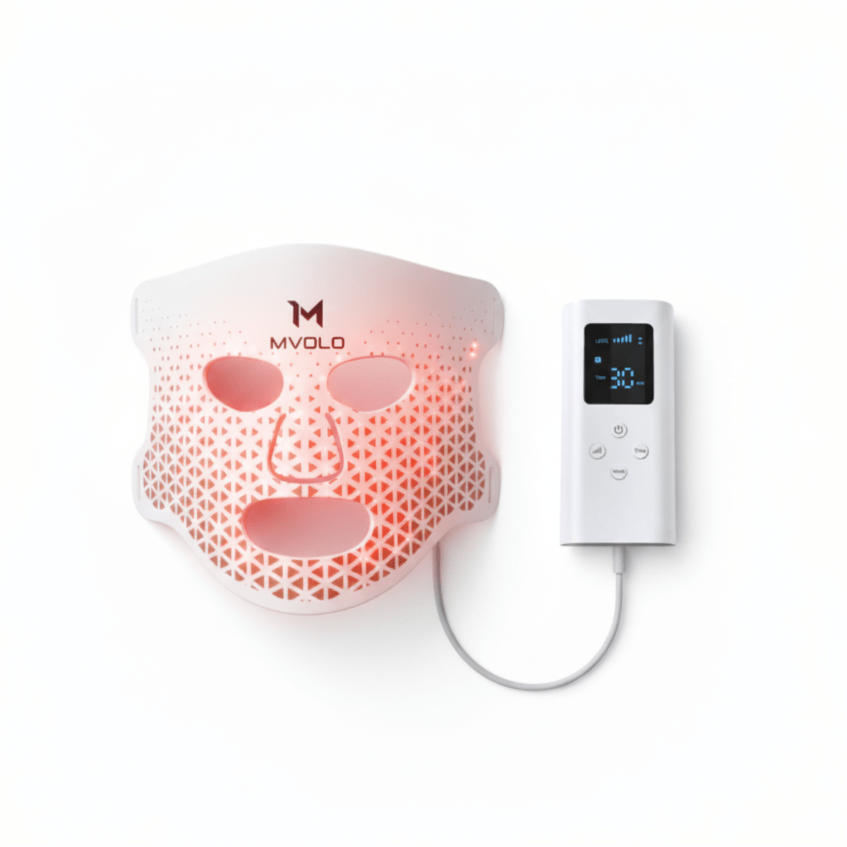 LED Face Mask + Halsmasker - Mvolo
