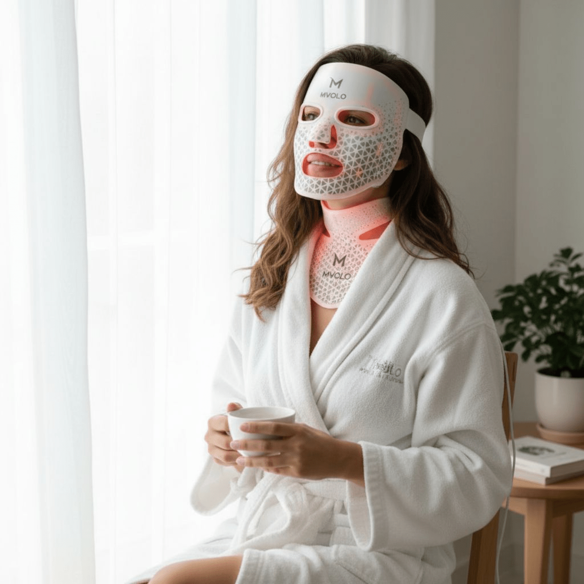 LED Face Mask + Halsmasker - Mvolo