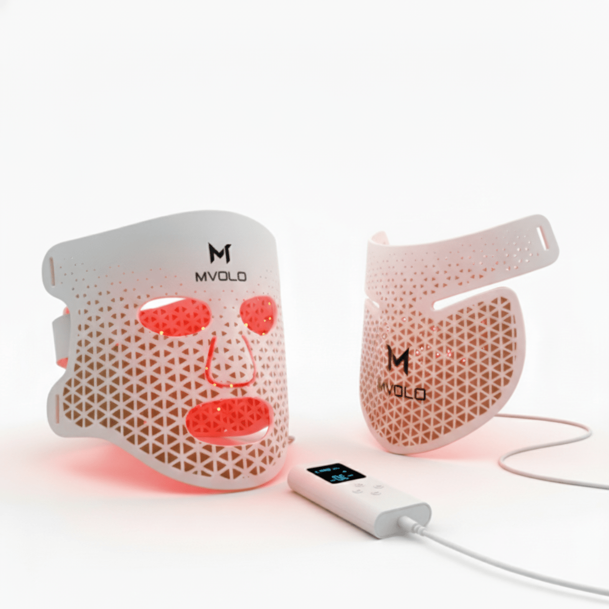 LED Gezichtsmasker met Nek voor huid en decolleté - Mvolo