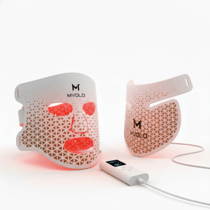 LED Gezichtsmasker met Nek voor huid en decolleté - Mvolo