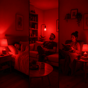 Mvolo Circadian Series Avondlamp E27 3-Pack - Rood Licht 630 nm - Geen Blauw Licht - Slaaplamp Flikkervrij - Heel Huis op Rood Licht - Mvolo