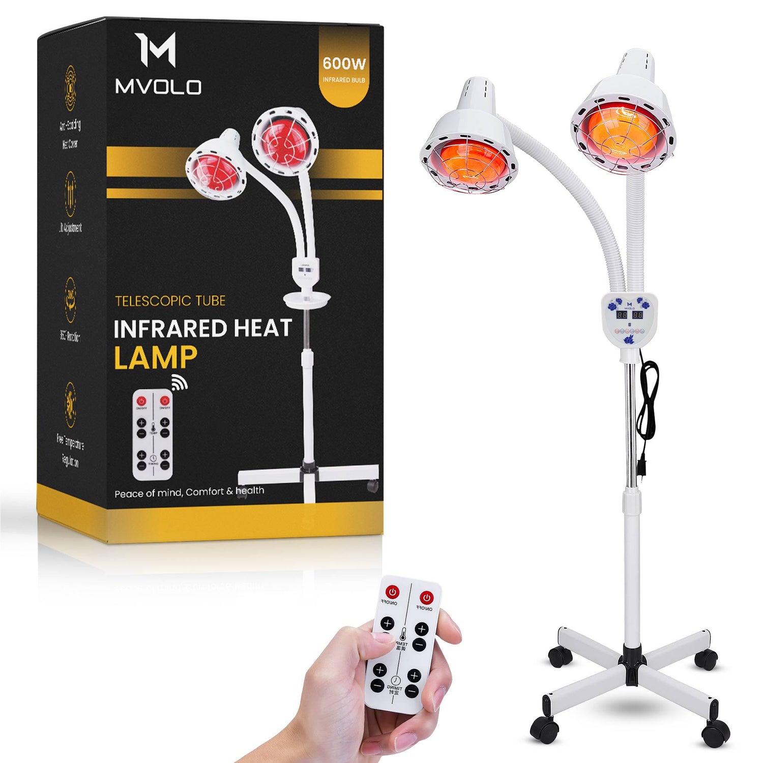 Dubbele infrarood lamp - Mvolo